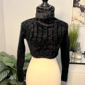 Hot & Delicious Crop Top Turtleneck Sweater